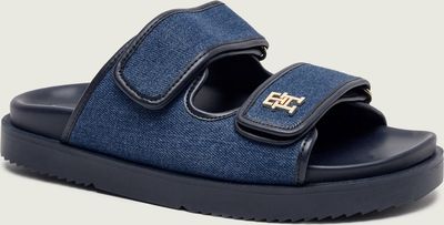 Klapki damskie na lato Tommy Hilfiger ze sklepu: Gomez Fashion Store w kategorii: Klapki damskie - zdjęcie 874714-BD9-10338_TH262W000118M74