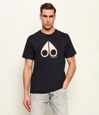 T-shirt męski na wiosnę Moose Knuckles ze sklepu: Gomez Fashion Store w kategorii: T-shirty męskie - zdjęcie 874714-BD9-10338_MN262M000017392