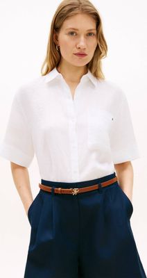 Koszula damska elegancka Tommy Hilfiger ze sklepu: Gomez Fashion Store w kategorii: Koszule damskie - zdjęcie 874714-BD9-10338_TH262W000152H83