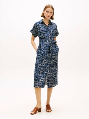 Tommy Hilfiger - Sukienka trapezowa ze sklepu: Gomez Fashion Store w kategorii: Sukienki - zdjęcie 874714-BD9-10338_TH262W000155D11