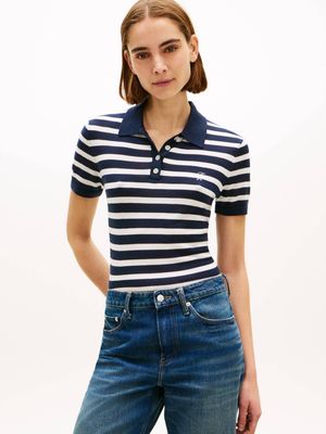 Bluzka damska casual na lato Tommy Hilfiger ze sklepu: Gomez Fashion Store w kategorii: Bluzki damskie - zdjęcie 874714-BD9-10338_TH262W000158E26