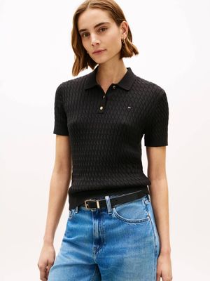 Sweter damski na lato Tommy Hilfiger ze sklepu: Gomez Fashion Store w kategorii: Swetry damskie - zdjęcie 874714-BD9-10338_TH262W000173D12