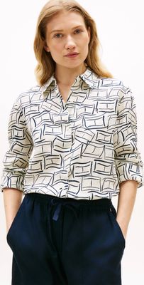 Koszula damska letnia Tommy Hilfiger ze sklepu: Gomez Fashion Store w kategorii: Koszule damskie - zdjęcie 874714-BD9-10338_TH262W000151L56