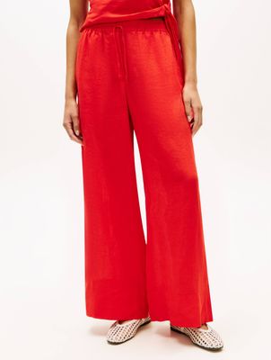 Spodnie damskie na lato Tommy Hilfiger ze sklepu: Gomez Fashion Store w kategorii: Spodnie damskie - zdjęcie 874714-BD9-10338_TH262W000183K25