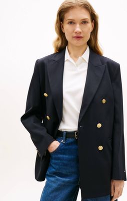 Marynarka elegancki Tommy Hilfiger ze sklepu: Gomez Fashion Store w kategorii: Marynarki damskie - zdjęcie 874714-BD9-10338_TH262W000207F71