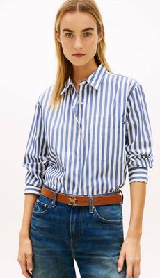 Koszula damska casual Tommy Hilfiger ze sklepu: Gomez Fashion Store w kategorii: Koszule damskie - zdjęcie 874714-BD9-10338_TH262W000209760