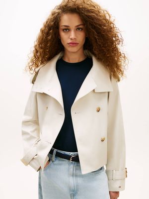 Płaszcz damski Tommy Hilfiger ze sklepu: Gomez Fashion Store w kategorii: Płaszcze damskie - zdjęcie 874714-BD9-10338_TH262W000213749