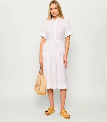 Sukienka trapezowa Tommy Hilfiger ze sklepu: Gomez Fashion Store w kategorii: Sukienki - zdjęcie 874714-BD9-10338_TH262W000184H83