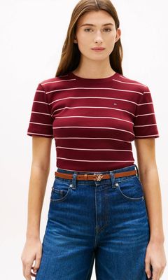 Bluzka damska na lato Tommy Hilfiger ze sklepu: Gomez Fashion Store w kategorii: Bluzki damskie - zdjęcie 874714-BD9-10338_TH262W000249ZH6