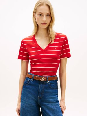 Bluzka damska letnia Tommy Hilfiger ze sklepu: Gomez Fashion Store w kategorii: Bluzki damskie - zdjęcie 874714-BD9-10338_TH262W000250E31