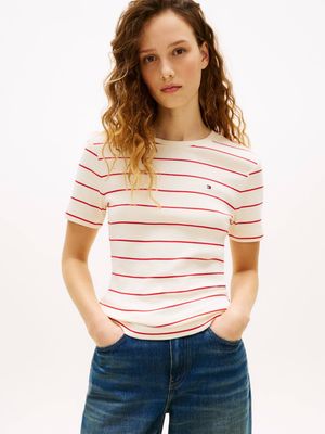 Bluzka damska na lato Tommy Hilfiger ze sklepu: Gomez Fashion Store w kategorii: Bluzki damskie - zdjęcie 874714-BD9-10338_TH262W000249ZH8