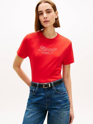 Bluzka damska na lato Tommy Hilfiger ze sklepu: Gomez Fashion Store w kategorii: Bluzki damskie - zdjęcie 874714-BD9-10338_TH262W000246K25