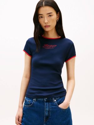 Tommy Hilfiger - Bluzka damska casual ze sklepu: Gomez Fashion Store w kategorii: Bluzki damskie - zdjęcie 874714-BD9-10338_TH262W000256F71