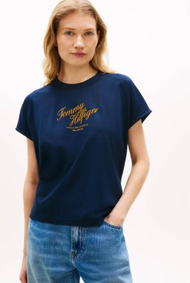 Bluzka damska na lato na wiosnę Tommy Hilfiger ze sklepu: Gomez Fashion Store w kategorii: Bluzki damskie - zdjęcie 874714-BD9-10338_TH262W000261F71
