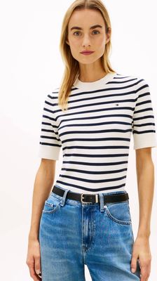 Sweter damski Tommy Hilfiger ze sklepu: Gomez Fashion Store w kategorii: Swetry damskie - zdjęcie 874714-BD9-10338_TH262W000268ZI3