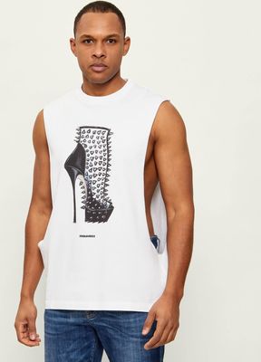 T-shirt męski letni Dsquared2 ze sklepu: Gomez Fashion Store w kategorii: T-shirty męskie - zdjęcie 874714-BD9-10338_DQ262M000001100