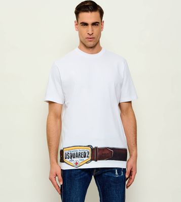 Dsquared2 - T-shirt męski letni ze sklepu: Gomez Fashion Store w kategorii: T-shirty męskie - zdjęcie 874714-BD9-10338_DQ262M000002100