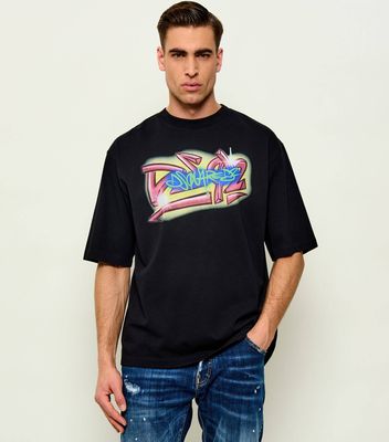T-shirt męski młodzieżowy Dsquared2 ze sklepu: Gomez Fashion Store w kategorii: T-shirty męskie - zdjęcie 874714-BD9-10338_DQ262M000009900