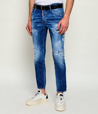 Jeansy męskie młodzieżowe Dsquared2 ze sklepu: Gomez Fashion Store w kategorii: Jeansy męskie - zdjęcie 874714-BD9-10338_DQ262M000014470