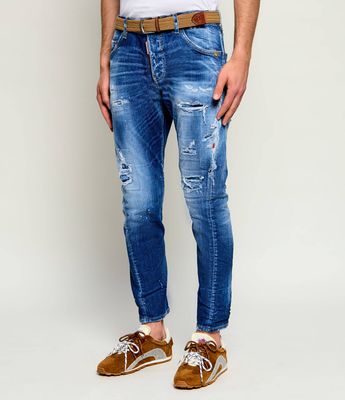 Jeansy męskie młodzieżowe Dsquared2 ze sklepu: Gomez Fashion Store w kategorii: Jeansy męskie - zdjęcie 874714-BD9-10338_DQ262M000021470