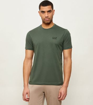 T-shirt męski casual EA7 ze sklepu: Gomez Fashion Store w kategorii: T-shirty męskie - zdjęcie 874714-BD9-10338_E7262M000090F75