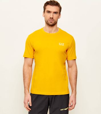 T-shirt męski casual na lato EA7 ze sklepu: Gomez Fashion Store w kategorii: T-shirty męskie - zdjęcie 874714-BD9-10338_E7262M000090G37