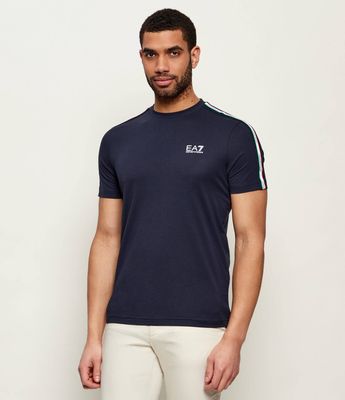 EA7 - T-shirt męski casualowy ze sklepu: Gomez Fashion Store w kategorii: T-shirty męskie - zdjęcie 874714-BD9-10338_E7262M000115C52
