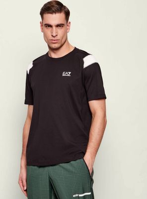 T-shirt męski na lato EA7 ze sklepu: Gomez Fashion Store w kategorii: T-shirty męskie - zdjęcie 874714-BD9-10338_E7262M000122C51