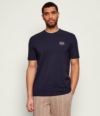 EA7 - T-shirt męski na lato ze sklepu: Gomez Fashion Store w kategorii: T-shirty męskie - zdjęcie 874714-BD9-10338_E7262M000140C52