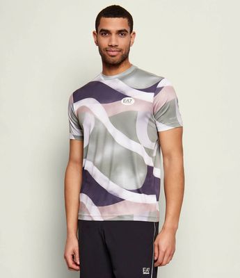 T-shirt męski letni EA7 ze sklepu: Gomez Fashion Store w kategorii: T-shirty męskie - zdjęcie 874714-BD9-10338_E7262M000143G42