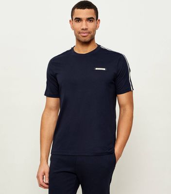 T-shirt męski na lato na wiosnę EA7 ze sklepu: Gomez Fashion Store w kategorii: T-shirty męskie - zdjęcie 874714-BD9-10338_E7262M000161C52