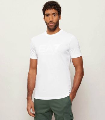 T-shirt męski casual EA7 ze sklepu: Gomez Fashion Store w kategorii: T-shirty męskie - zdjęcie 874714-BD9-10338_E7262M000165G46