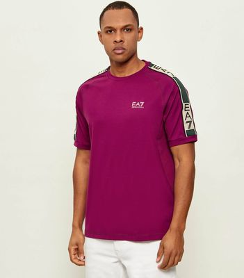 T-shirt męski w sportowym stylu EA7 ze sklepu: Gomez Fashion Store w kategorii: T-shirty męskie - zdjęcie 874714-BD9-10338_E7262M000169G47