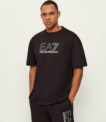 T-shirt męski na lato na wiosnę EA7 ze sklepu: Gomez Fashion Store w kategorii: T-shirty męskie - zdjęcie 874714-BD9-10338_E7262M000208C51