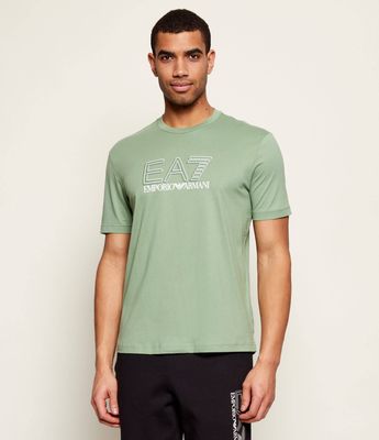 T-shirt męski wiosenny EA7 ze sklepu: Gomez Fashion Store w kategorii: T-shirty męskie - zdjęcie 874714-BD9-10338_E7262M000209F77