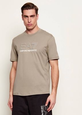 T-shirt męski EA7 ze sklepu: Gomez Fashion Store w kategorii: T-shirty męskie - zdjęcie 874714-BD9-10338_E7262M000209F78
