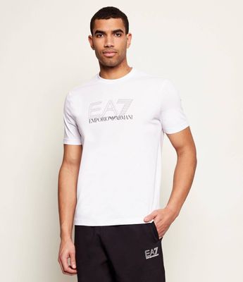 T-shirt męski na lato EA7 ze sklepu: Gomez Fashion Store w kategorii: T-shirty męskie - zdjęcie 874714-BD9-10338_E7262M000209C54