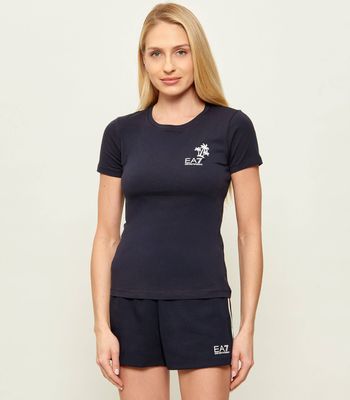 Bluzka damska letnia EA7 ze sklepu: Gomez Fashion Store w kategorii: Bluzki damskie - zdjęcie 874714-BD9-10338_E7262W000031C52