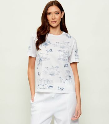 Bluzka damska EA7 ze sklepu: Gomez Fashion Store w kategorii: Bluzki damskie - zdjęcie 874714-BD9-10338_E7262W000032G58