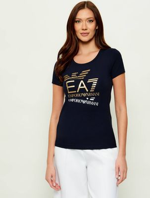 Bluzka damska na lato na wiosnę EA7 ze sklepu: Gomez Fashion Store w kategorii: Bluzki damskie - zdjęcie 874714-BD9-10338_E7262W000042C52