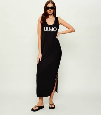 Sukienka elegancka Liu Jo Beachwear ze sklepu: Gomez Fashion Store w kategorii: Sukienki - zdjęcie 874714-BD9-10338_LB262W000032908