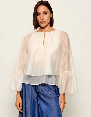 Bluzka damska letnia Liu Jo ze sklepu: Gomez Fashion Store w kategorii: Bluzki damskie - zdjęcie 874714-BD9-10338_LJ262W00008655A