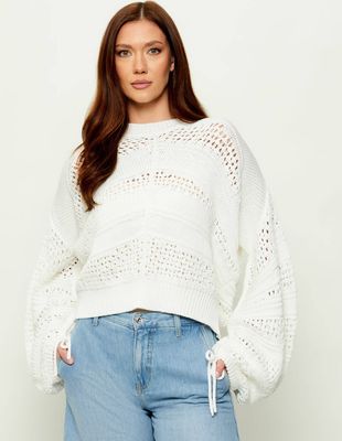 Sweter damski na wiosnę Liu Jo ze sklepu: Gomez Fashion Store w kategorii: Swetry damskie - zdjęcie 874714-BD9-10338_LJ262W000088701