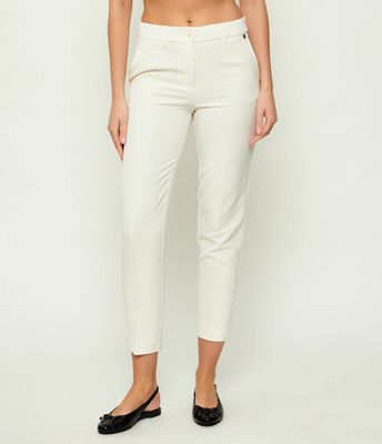 Spodnie damskie casual na wiosnę Liu Jo ze sklepu: Gomez Fashion Store w kategorii: Spodnie damskie - zdjęcie 874714-BD9-10338_LJ262W00009268A