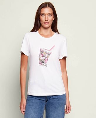 Bluzka damska w stylu młodzieżowym Liu Jo ze sklepu: Gomez Fashion Store w kategorii: Bluzki damskie - zdjęcie 874714-BD9-10338_LJ262W00009870A