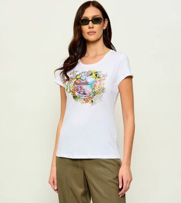 Bluzka damska młodzieżowa Liu Jo ze sklepu: Gomez Fashion Store w kategorii: Bluzki damskie - zdjęcie 874714-BD9-10338_LJ262W00011482A