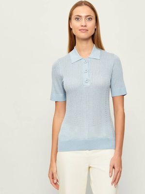 Bluzka damska na lato na wiosnę Liu Jo ze sklepu: Gomez Fashion Store w kategorii: Bluzki damskie - zdjęcie 874714-BD9-10338_LJ262W00008011B