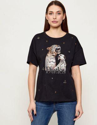 Bluzka damska wiosenna Liu Jo ze sklepu: Gomez Fashion Store w kategorii: Bluzki damskie - zdjęcie 874714-BD9-10338_LJ262W00010613B
