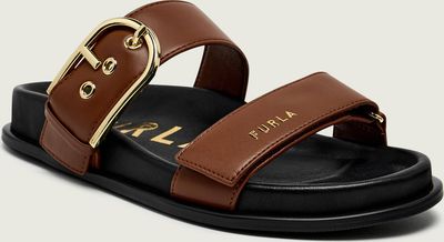 Klapki damskie na lato Furla ze sklepu: Gomez Fashion Store w kategorii: Klapki damskie - zdjęcie 874714-BD9-10338_FU262W000017261