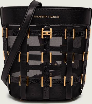 Listonoszka elegancka Elisabetta Franchi ze sklepu: Gomez Fashion Store w kategorii: Listonoszki - zdjęcie 874714-BD9-10338_EF262W000054110